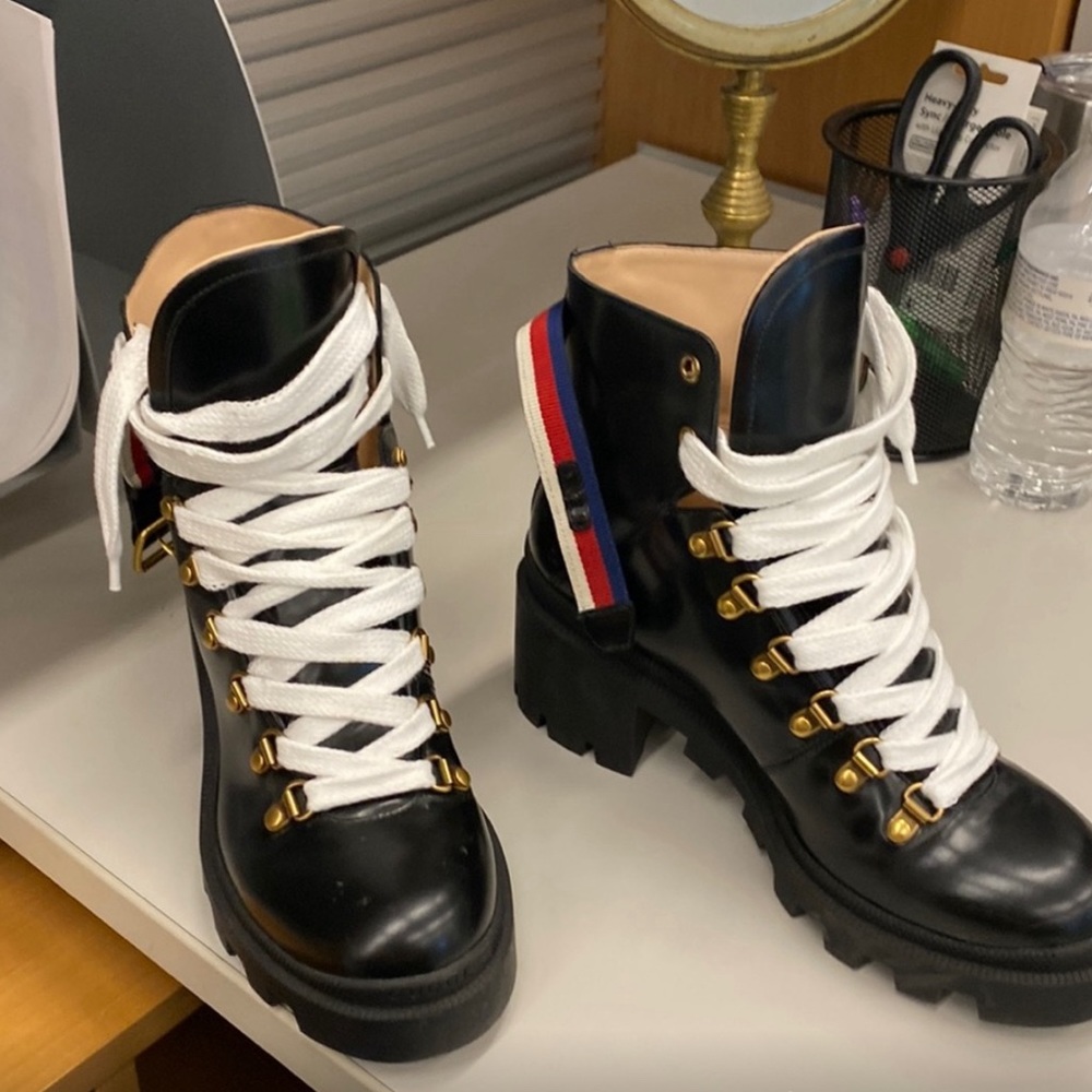 Gucci Combat Moto Boots